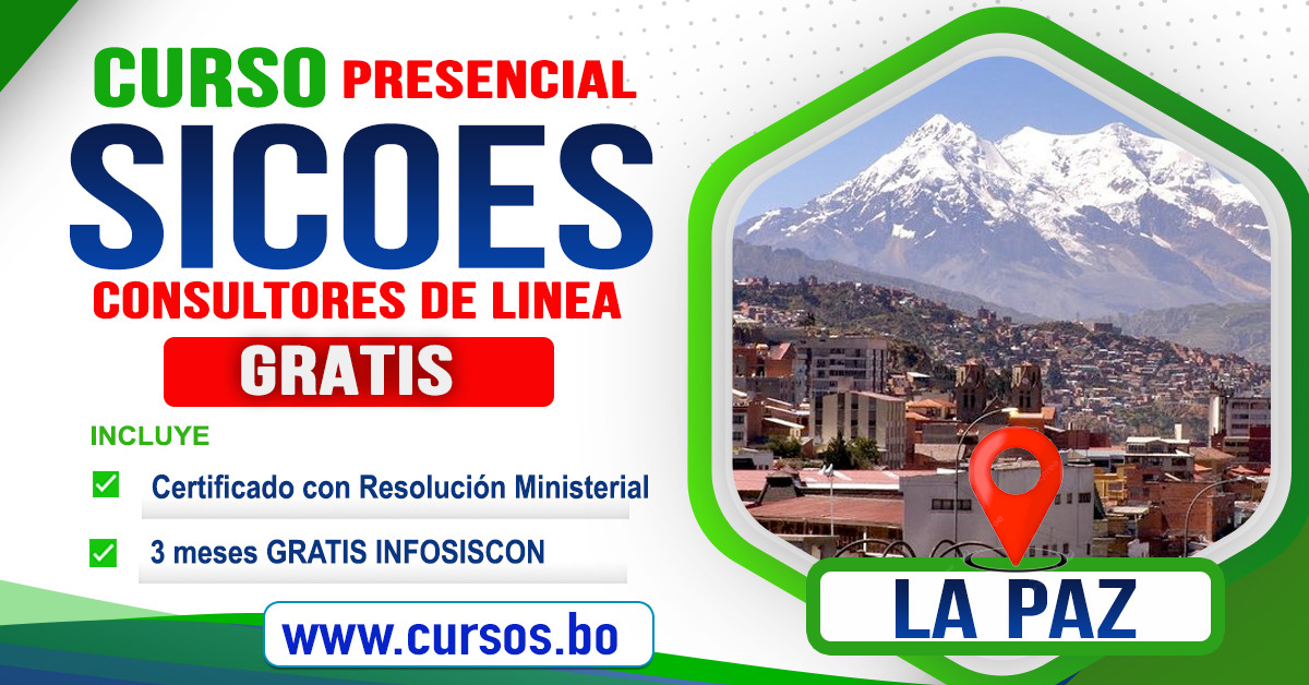 Curso gratis SICOES para Consultores Individuales De Linea En La Paz